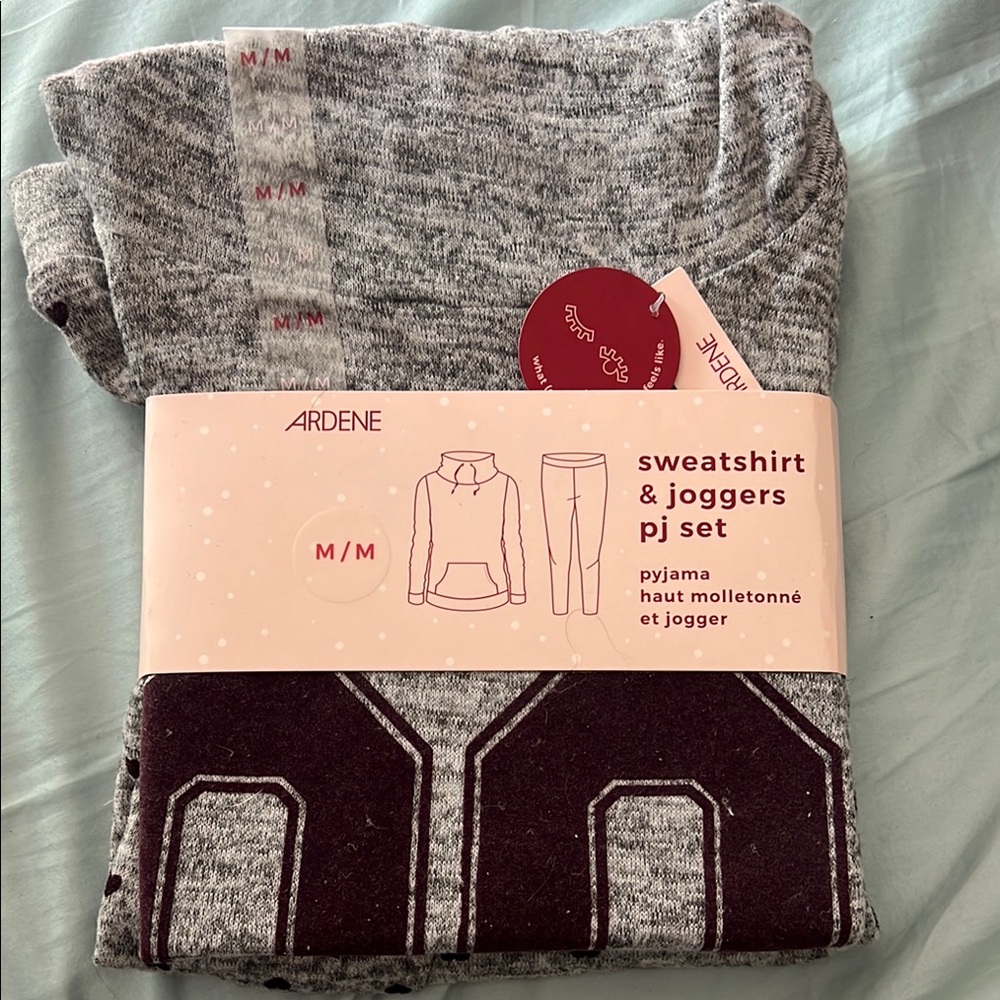 Ardene Heather Gray Sweatshirt & Joggers Set